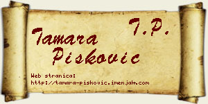Tamara Pisković vizit kartica